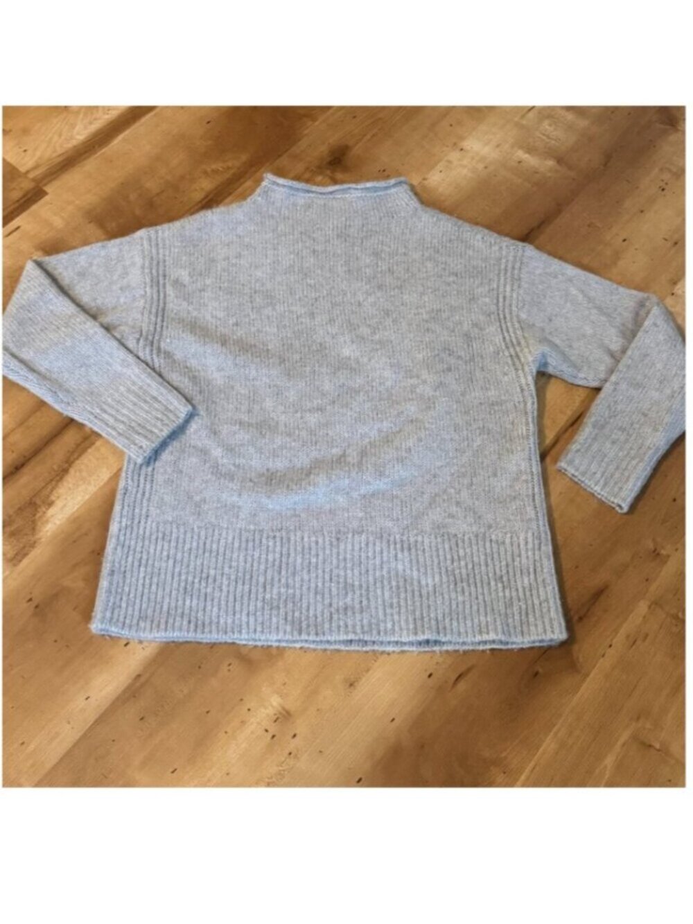 J.Crew Cashmere Rollneck Mockneck Turtleneck Sweater Gray Carolyn Bessette